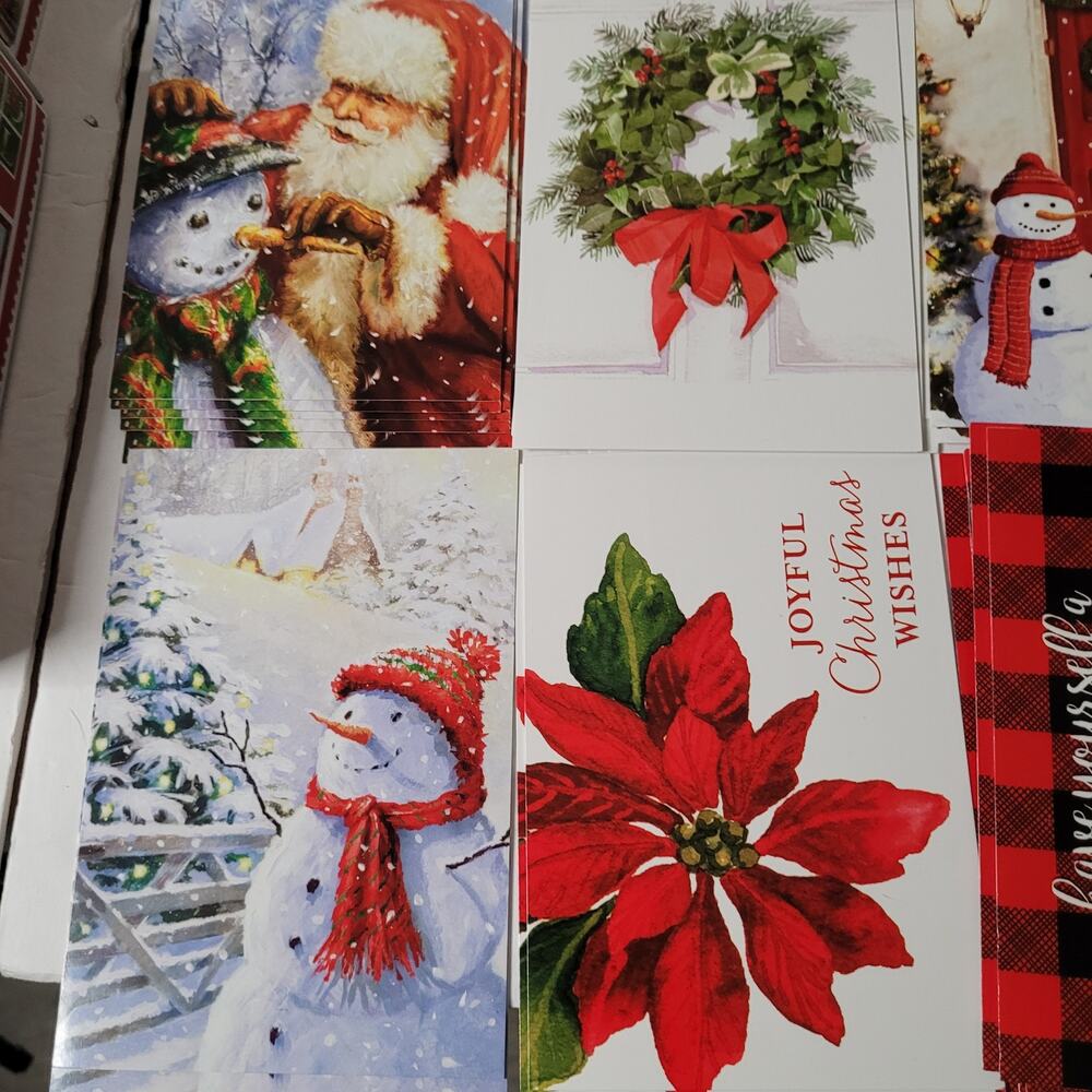 Wonderful Assorted Christmas Cards & Envelopes Set - Picture 5 of 6
